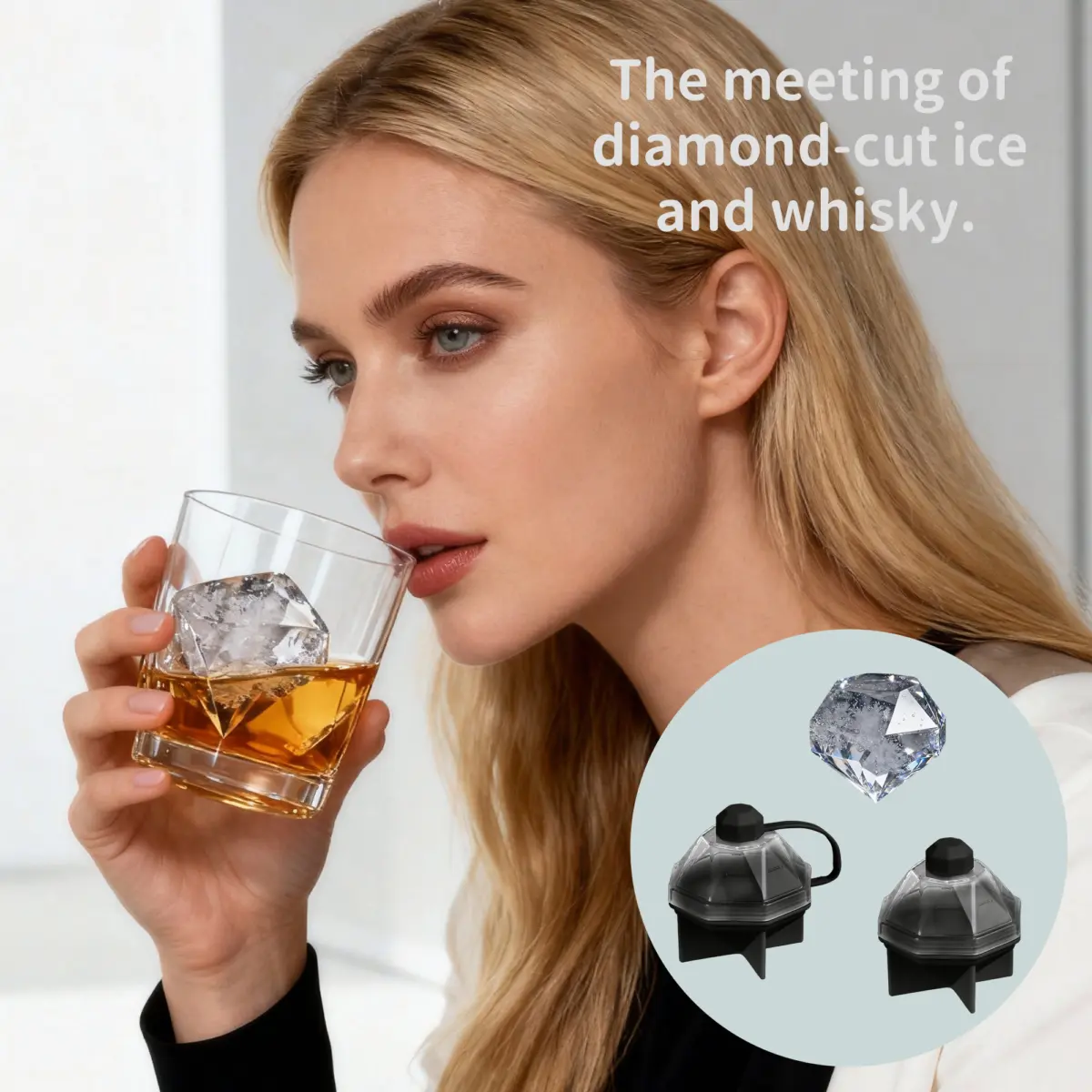 Silicone Ice Cube Mold Food-Grade Ice Tray