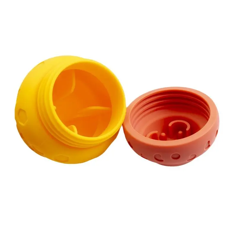 Interactive Treat Dispensing Toy for dogs – Honeycomb Silicone Leak Ball Toy Slow Feeder Puzzle