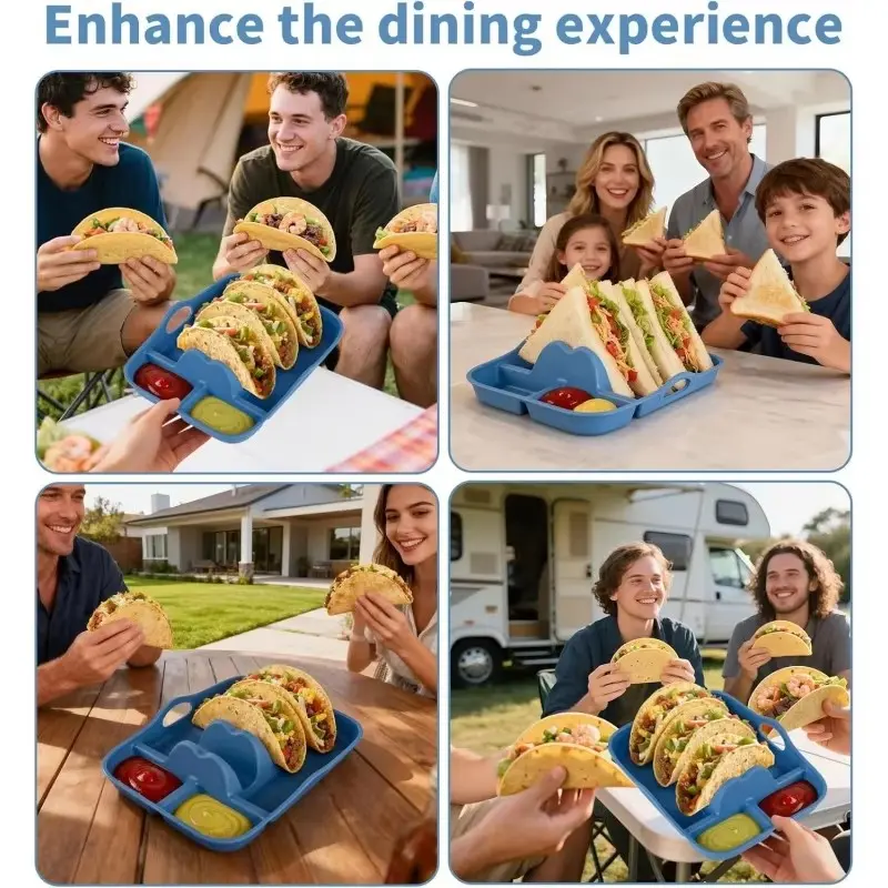 Silicone Taco Holder Tray