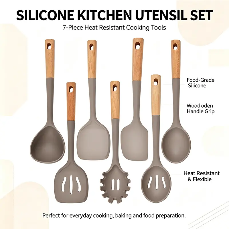 Silicone Kitchen Utensil Set