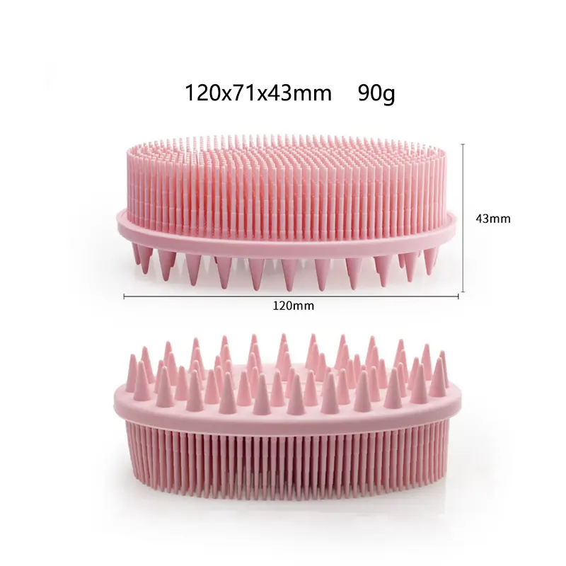 Silicone massage brush