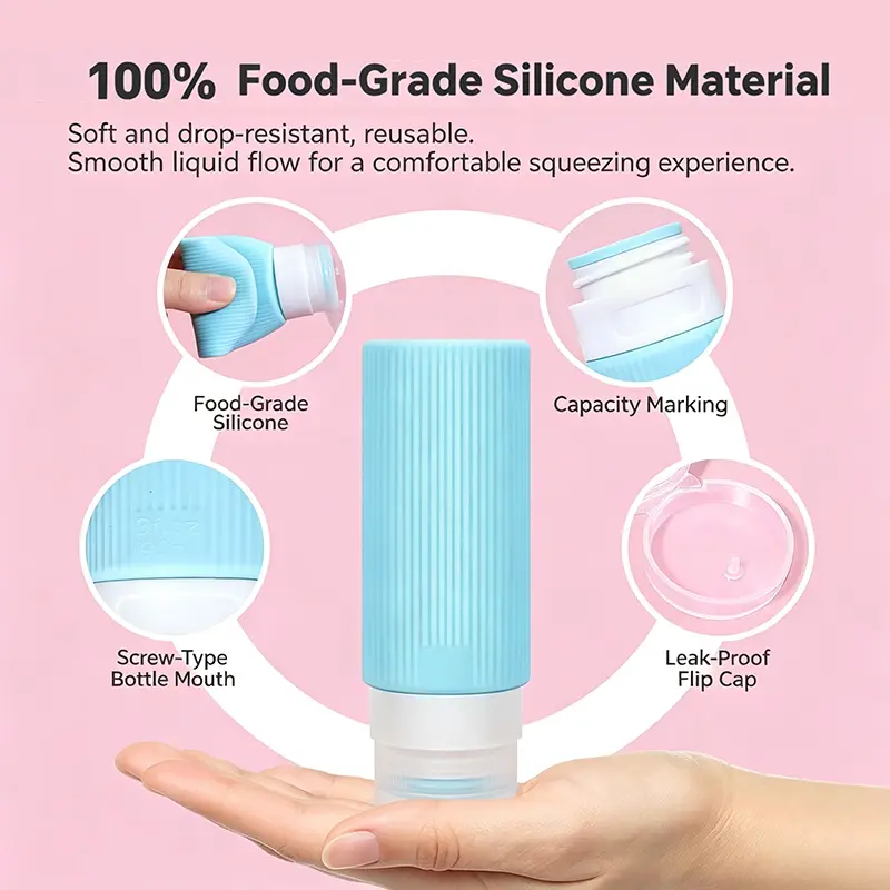 Silicone Travel Bottle Set