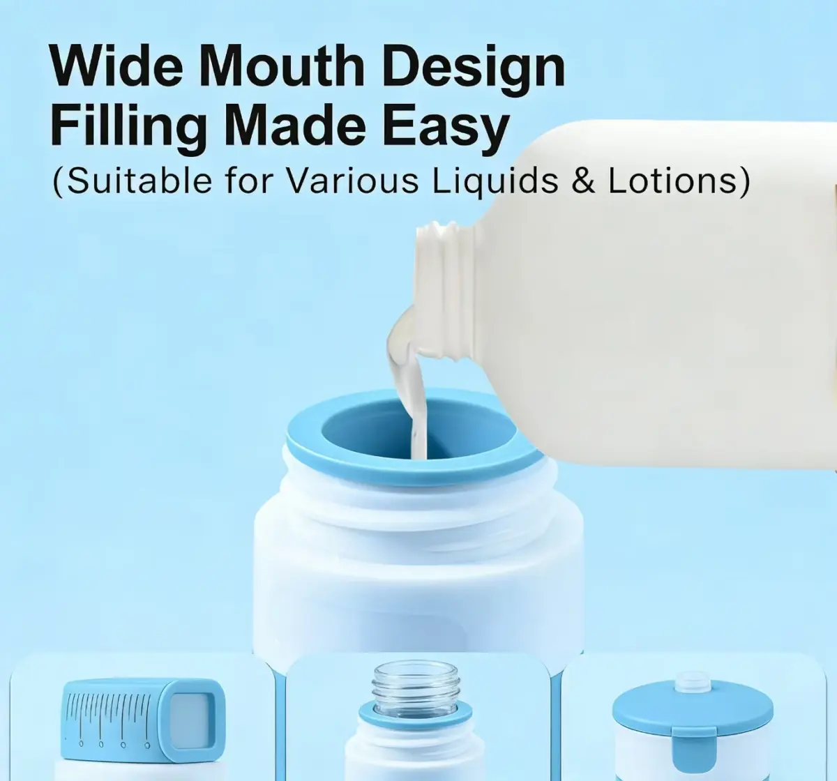 Silicone Travel Bottle soft easy to dispense