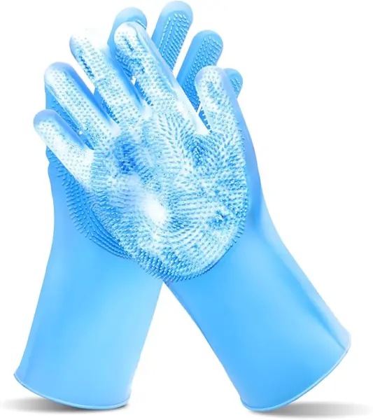 Silicone Pet Grooming Glove Dog Cat Shedding Brush Glove