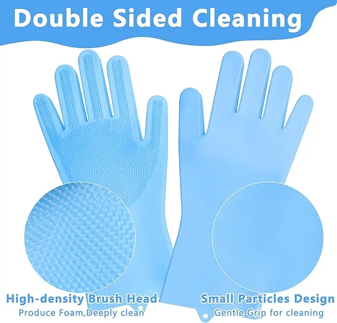 Silicone Pet Grooming Glove Dog Cat Shedding Brush Glove