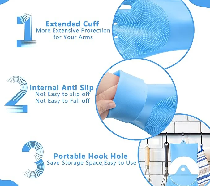 Silicone Pet Grooming Gloves