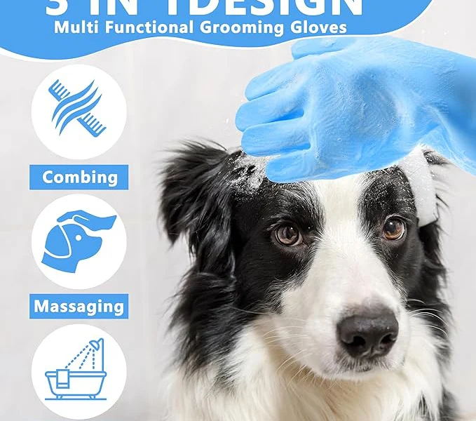 Silicone Pet Grooming Gloves