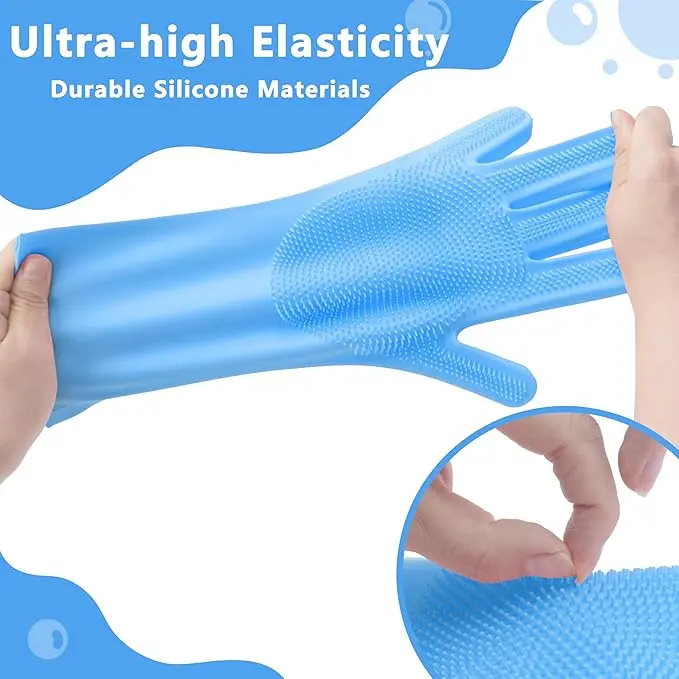 Silicone Pet Grooming Glove Dog Cat Shedding Brush Glove