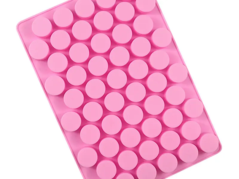 Silicone Mold – 55-Cavity Mini Cylindrical Chocolate Candy Mold, Food-Grade Non-Stick Baking Tray
