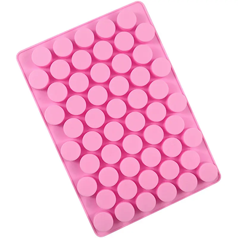 Silicone Mold – 55-Cavity Mini Cylindrical Chocolate Candy Mold, Food-Grade Non-Stick Baking Tray