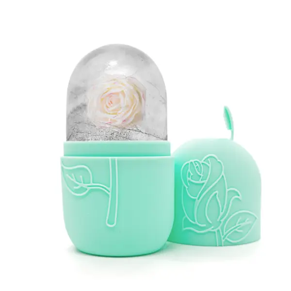 Food‑Grade Silicone Ice Face Rollers, BPA‑Free Reusable Facial Ice Mold