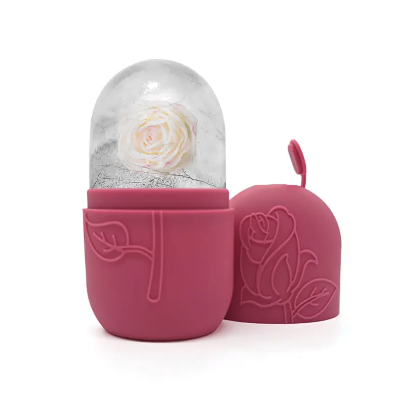 Food‑Grade Silicone Ice Face Rollers, BPA‑Free Reusable Facial Ice Mold