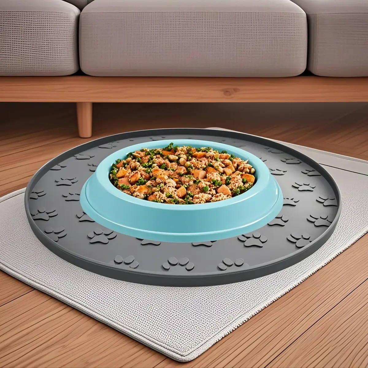 Silicone Pet Feeding Mat Waterproof Non‑Slip for Dogs & Cats