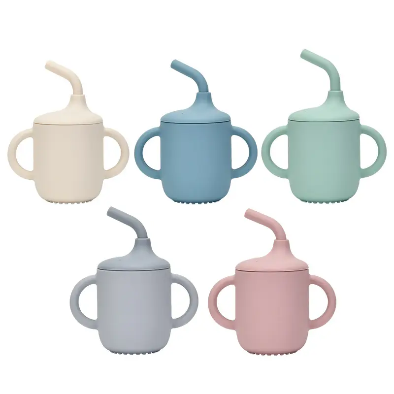 Silicone Sippy Cups Leak‑Proof Training Cup for Toddlers