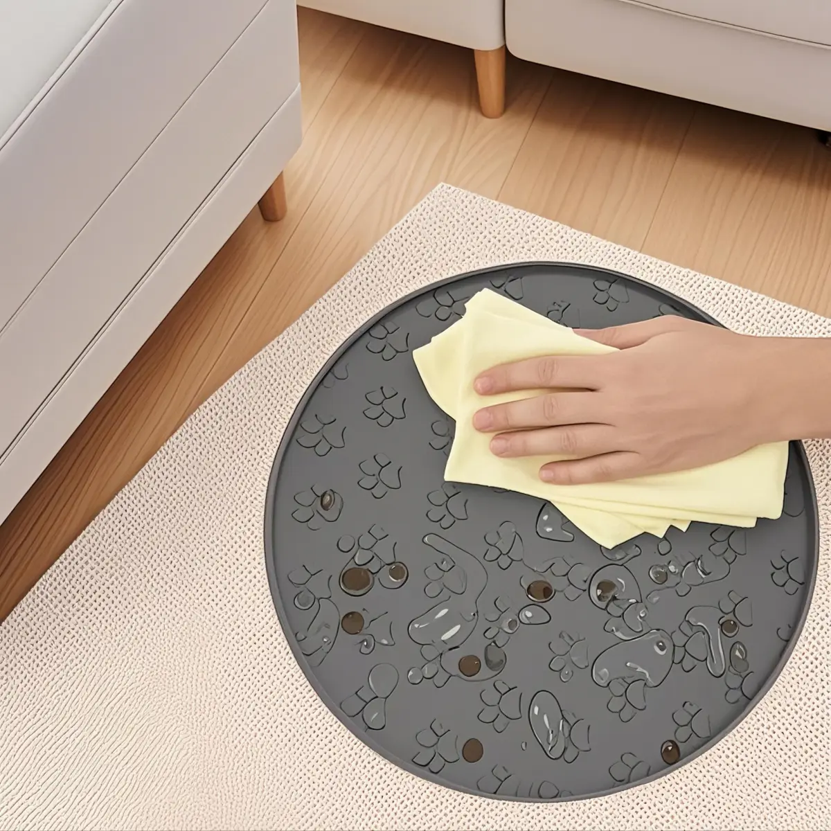 Silicone Pet Feeding Mat Waterproof Non‑Slip for Dogs & Cats