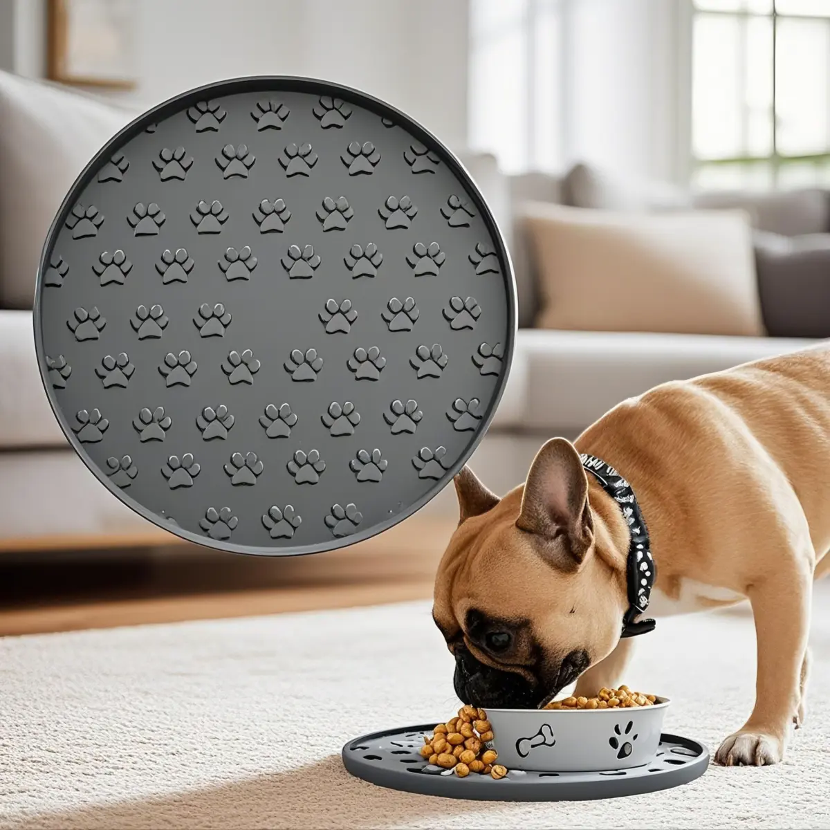 Silicone Pet Feeding Mat Waterproof Non‑Slip for Dogs & Cats