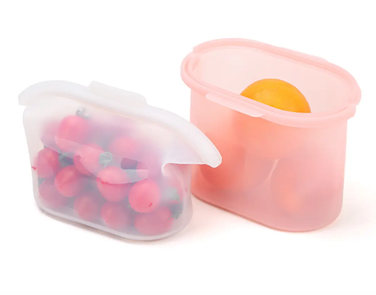 Food‑Grade Silicone Food Storage Bag, Leak‑Proof Reusable for Meal Prep